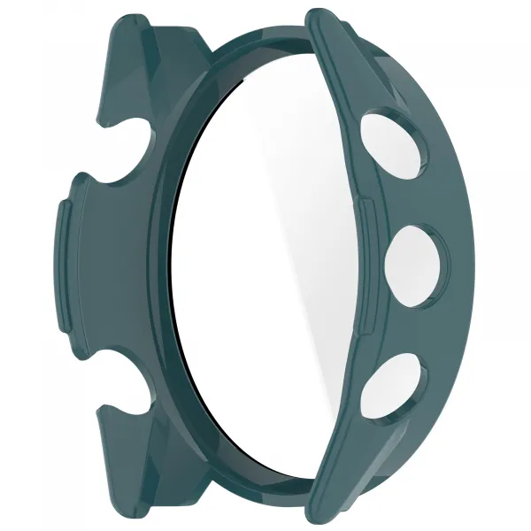 PC FULL COVER Plastový kryt so sklom pre Garmin Forerunner 570 42mm zelený