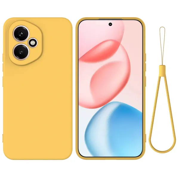 RUBBER Ochranný kryt pre Honor 400 5G žltý