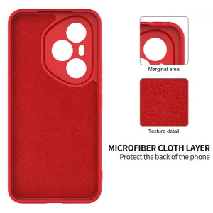 RUBBER Ochranný obal pre Honor 400 Pro 5G červený