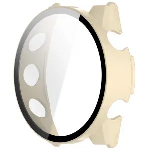 PC FULL COVER Plastový kryt so sklom pre Garmin Forerunner 570 47mm IVORY WHITE
