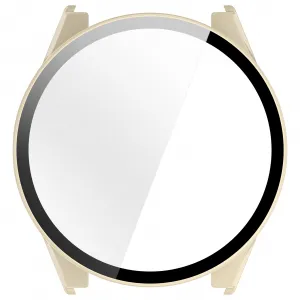 PC FULL COVER Plastový kryt so sklom pre Garmin Forerunner 570 47mm IVORY WHITE