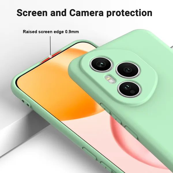 RUBBER Ochranný obal pre Honor 400 Pro 5G zelený