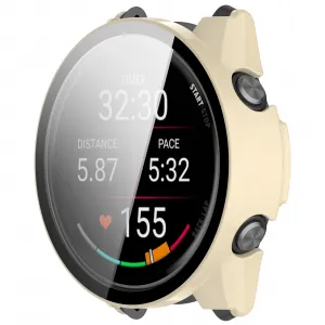 PC FULL COVER Plastový kryt so sklom pre Garmin Forerunner 570 47mm IVORY WHITE