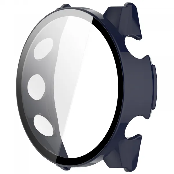 PC FULL COVER Plastový kryt so sklom pre Garmin Forerunner 570 42mm modrý