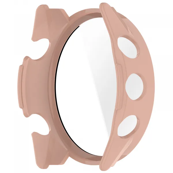 PC FULL COVER Plastový kryt so sklom pre Garmin Forerunner 570 47mm ružový