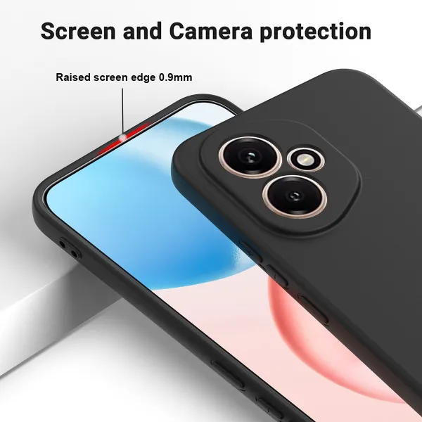 RUBBER Ochranný kryt pre Honor 400 5G čierny
