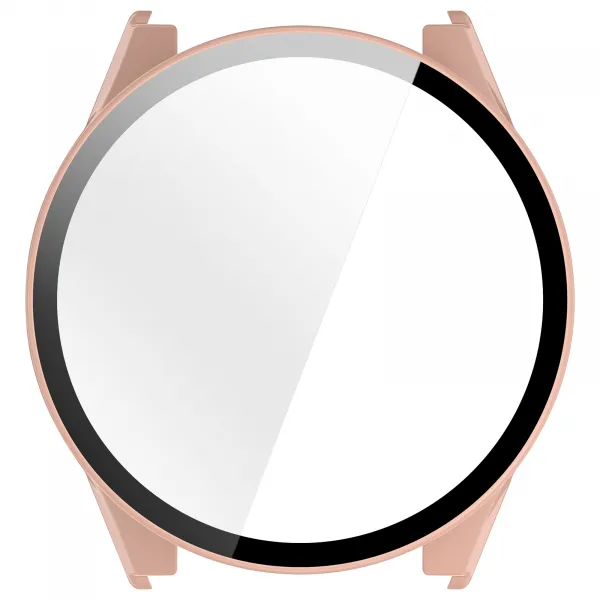 PC FULL COVER Plastový kryt so sklom pre Garmin Forerunner 570 47mm ružový