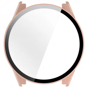 PC FULL COVER Plastový kryt so sklom pre Garmin Forerunner 570 47mm ružový
