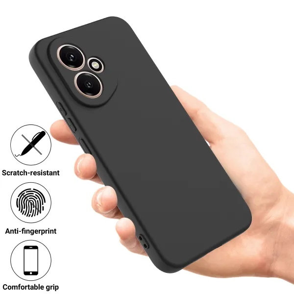 RUBBER Ochranný kryt pre Honor 400 5G čierny