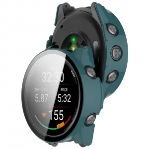 PC FULL COVER Plastový kryt so sklom pre Garmin Forerunner 570 42mm zelený