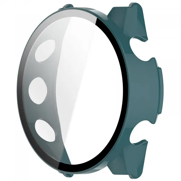 PC FULL COVER Plastový kryt so sklom pre Garmin Forerunner 570 42mm zelený