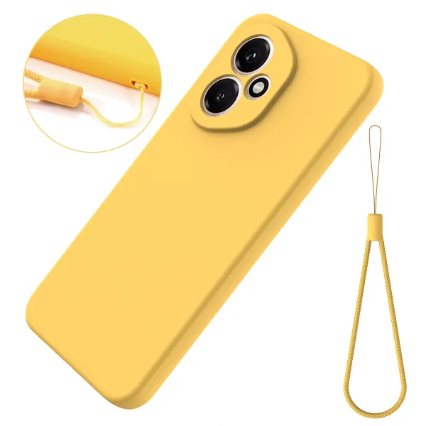 RUBBER Ochranný kryt pre Honor 400 5G žltý