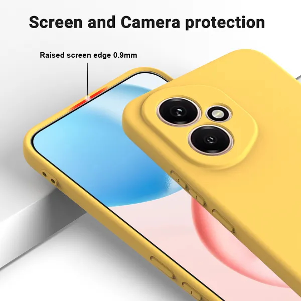 RUBBER Ochranný kryt pre Honor 400 5G žltý