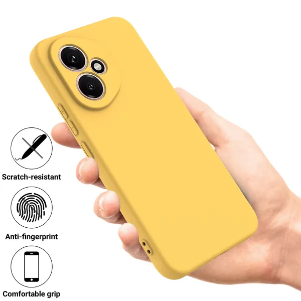 RUBBER Ochranný kryt pre Honor 400 5G žltý