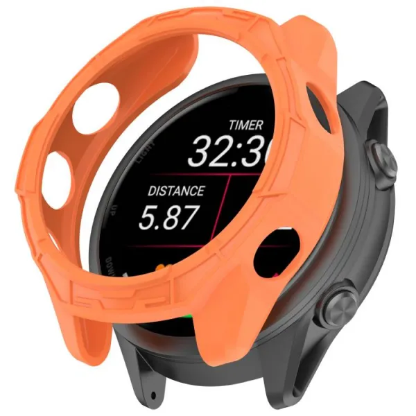 TPU HALF COVER Kryt pre Garmin Forerunner 970 oranžový