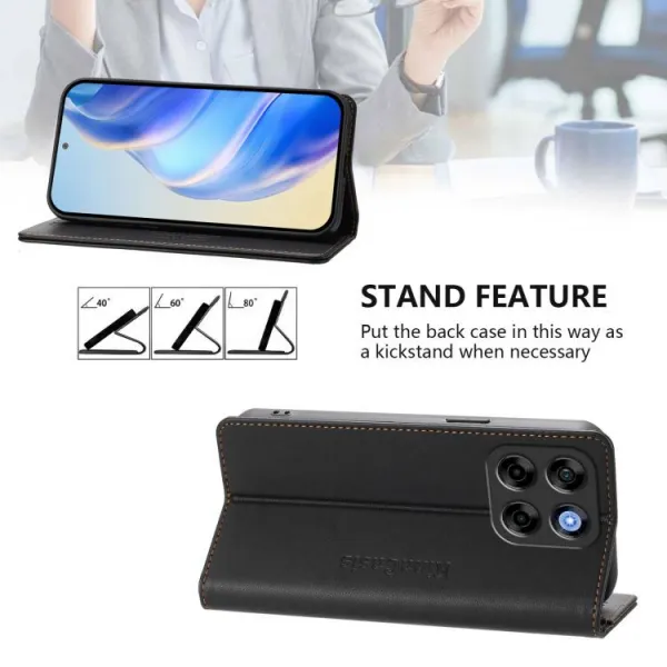 RINA Zaklápacie puzdro pre ZTE V70 Vita čierne