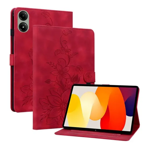 ART LILY Zaklápacie puzdro pre Xiaomi Redmi Pad 2 červené