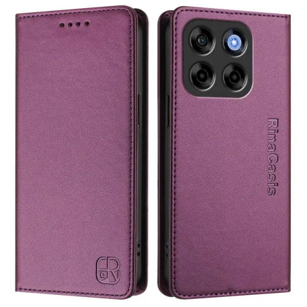 RINA Zaklápacie puzdro pre ZTE V70 Vita tmavofialové