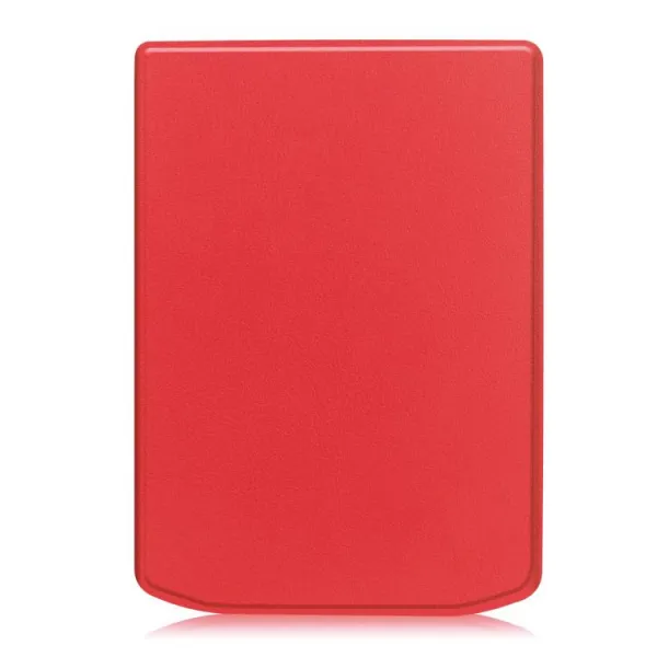 LEATHER Zaklápací kryt pre PocketBook 619 Verse Lite červený