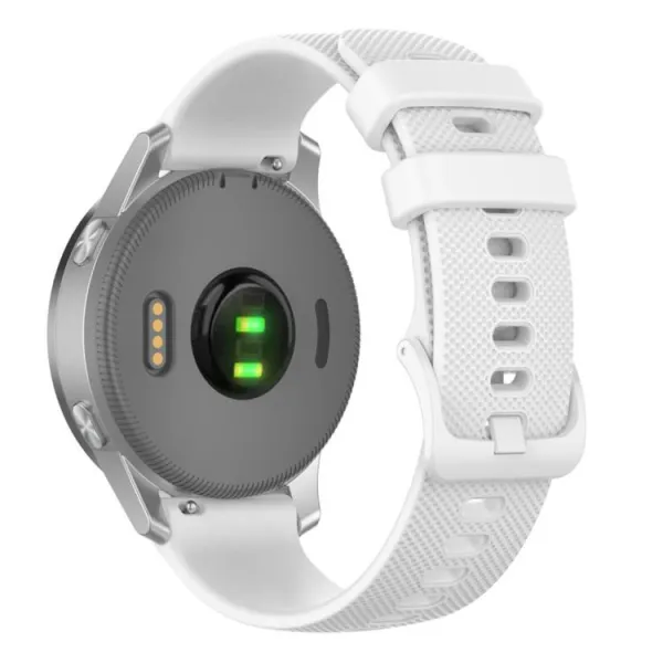 SILICONE Vymeniteľný remienok pre Garmin Forerunner 570 47mm biely