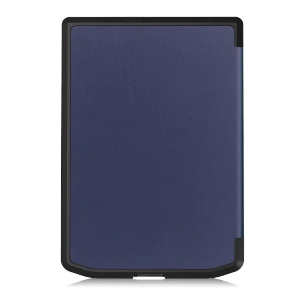 LEATHER Zaklápací kryt pre PocketBook 619 Verse Lite modrý