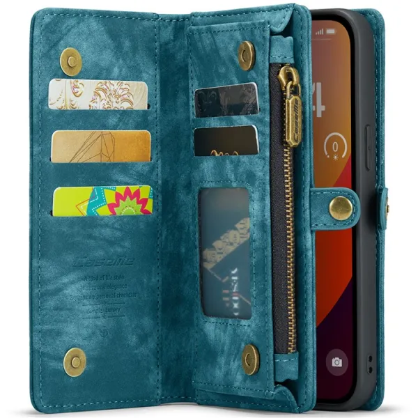 WALLET Ochranný kryt s peňaženkou 2v1 pre Apple iPhone 16 Pro modrý