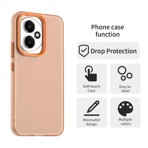 CANDY Ochranný kryt pre Honor 400 5G oranžový