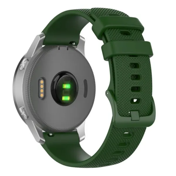 SILICONE Vymeniteľný remienok pre Garmin Forerunner 570 47mm tmavozelený
