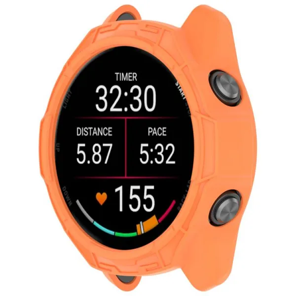 TPU HALF COVER Kryt pre Garmin Forerunner 970 oranžový