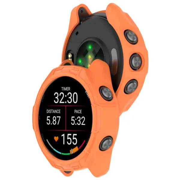 TPU HALF COVER Kryt pre Garmin Forerunner 970 oranžový
