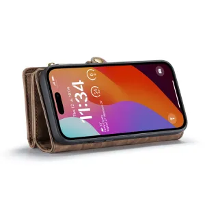 WALLET Ochranný kryt s peňaženkou 2v1 pre Apple iPhone 16 Pro Max hnedý