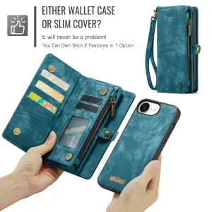 WALLET Ochranný kryt s peňaženkou 2v1 pre Apple iPhone 16e / iPhone 17e modrý