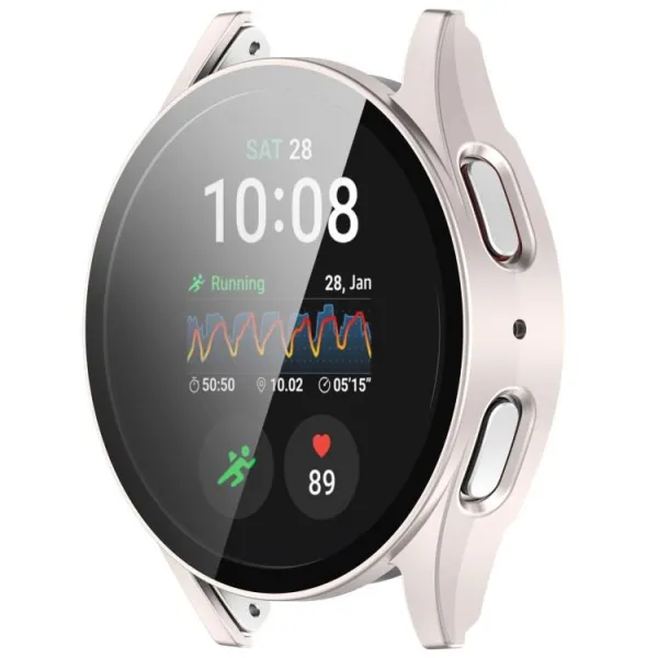 PC FULL COVER Plastový kryt so sklom pre Samsung Galaxy Watch 7 40mm STARLIGHT