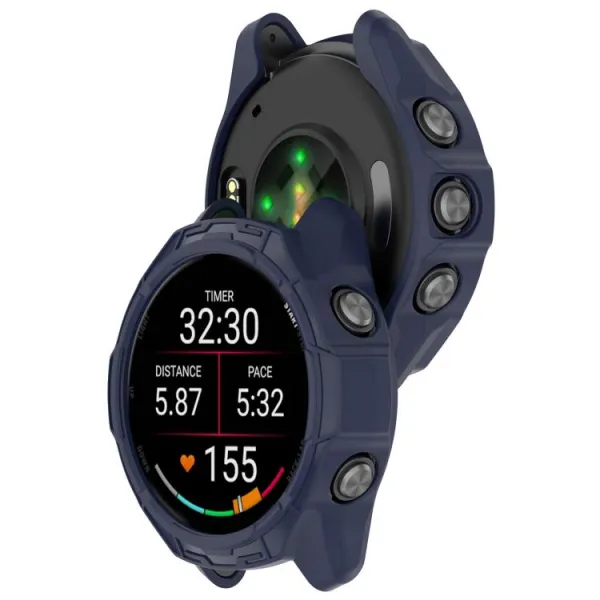 TPU HALF COVER Kryt pre Garmin Forerunner 570 47mm modrý