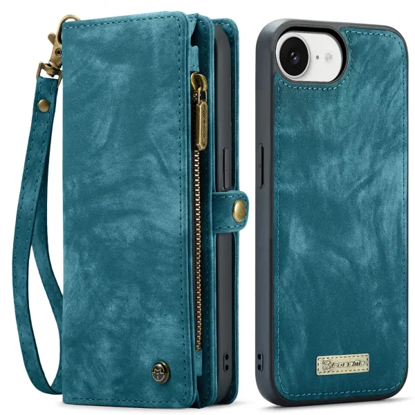 WALLET Ochranný kryt s peňaženkou 2v1 pre Apple iPhone 16e / iPhone 17e modrý