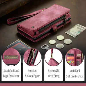 WALLET Ochranný kryt s peňaženkou 2v1 pre Apple iPhone 16e / iPhone 17e červený