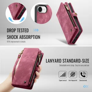 WALLET Ochranný kryt s peňaženkou 2v1 pre Apple iPhone 16e / iPhone 17e červený