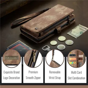 WALLET Ochranný kryt s peňaženkou 2v1 pre Apple iPhone 16 Plus hnedý