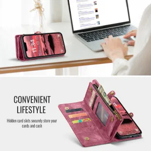 WALLET Ochranný kryt s peňaženkou 2v1 pre Apple iPhone 16e / iPhone 17e červený