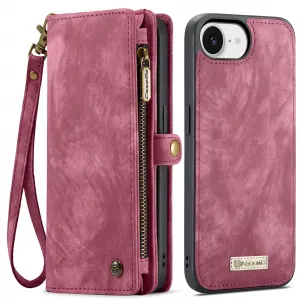 WALLET Ochranný kryt s peňaženkou 2v1 pre Apple iPhone 16e / iPhone 17e červený
