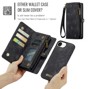 WALLET Ochranný kryt s peňaženkou 2v1 pre Apple iPhone 16e / iPhone 17e čierny
