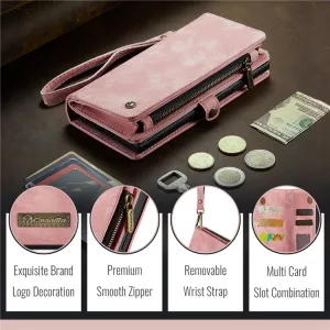 WALLET Ochranný kryt s peňaženkou 2v1 pre Apple iPhone 16 Plus ružový