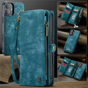 WALLET Ochranný kryt s peňaženkou 2v1 pre Apple iPhone 16 Plus modrý
