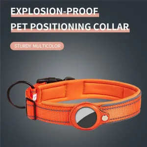 PROTEMIO GLOWY PAW Reflexný obojok pre Apple AirTag VEĽKOSŤ: S - ružový