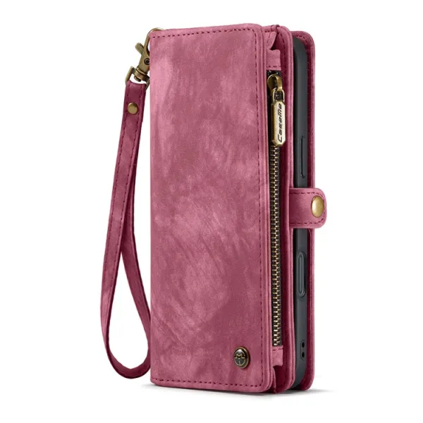 WALLET Ochranný kryt s peňaženkou 2v1 pre Apple iPhone 16 Plus červený