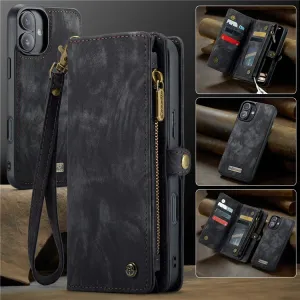 WALLET Ochranný kryt s peňaženkou 2v1 pre Apple iPhone 16 Plus čierny