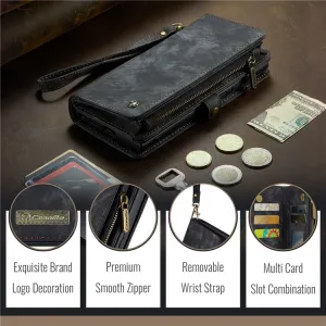 WALLET Ochranný kryt s peňaženkou 2v1 pre Apple iPhone 16 Plus čierny