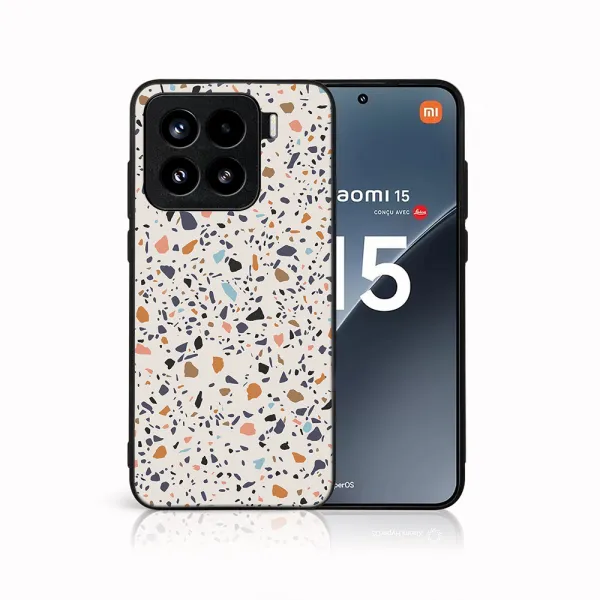 MY ART Ochranný kryt pre Xiaomi 15 BEIGE TERRAZZO (162)