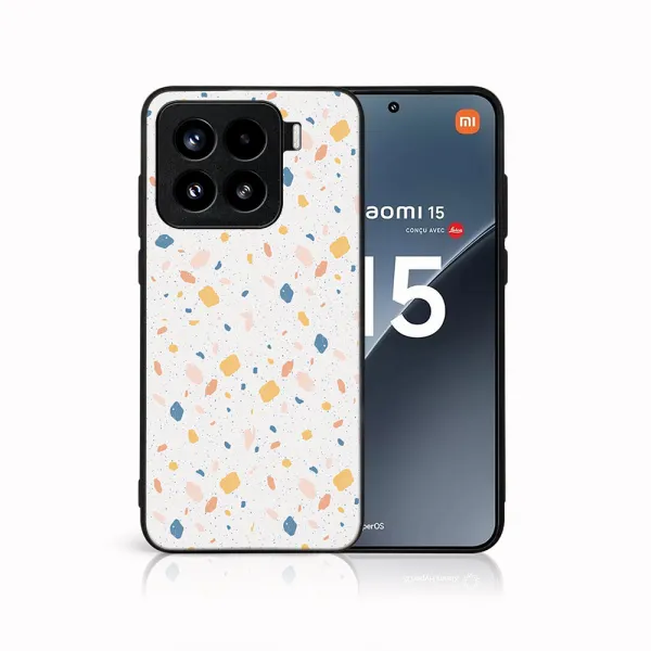 MY ART Ochranný kryt pre Xiaomi 15 ORANGE TERRAZZO (165)