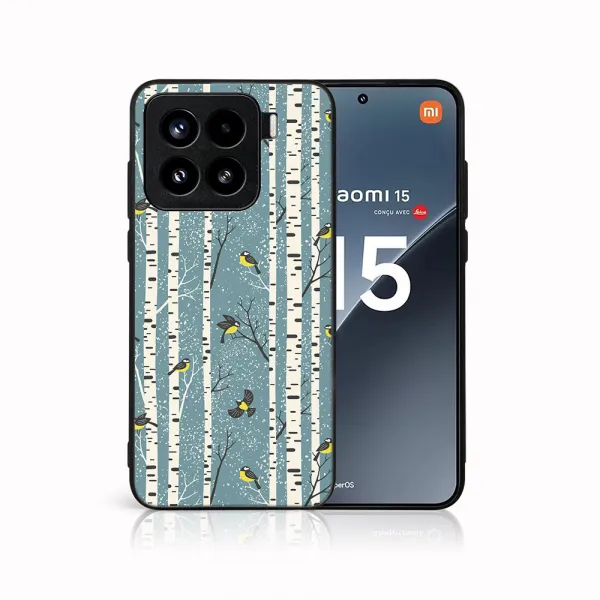 MY ART Kryt s vianočným dizajnom Xiaomi 15 BIRCH (072)